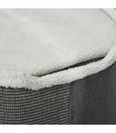 Cat Barrel Kitten Tree Tower Sisal Scratching Furniture Climbing Frame