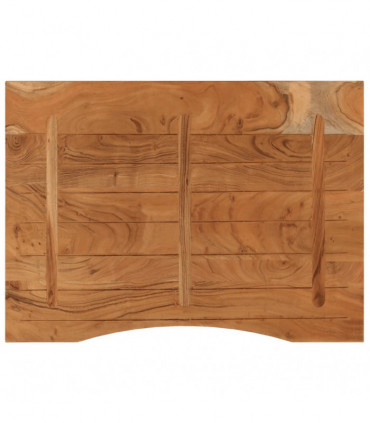 vidaXL Desk Top 110x80x2.5 cm Rectangular Solid Wood Acacia