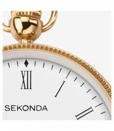 Sekonda Classic Gold Plated & Brass Chain Pocket Watch 1793
