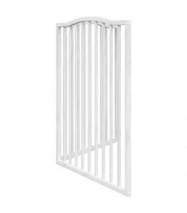 vidaXL Dog Gate Foldable 2 Panels White 160 cm Poplar Wood