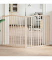vidaXL Dog Gate Foldable 2 Panels 160 cm Poplar Wood