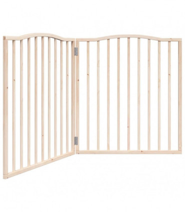 vidaXL Dog Gate Foldable 2 Panels 160 cm Poplar Wood