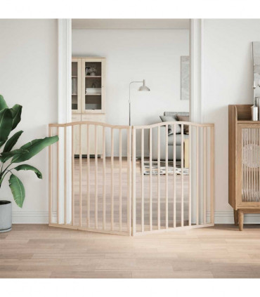 vidaXL Dog Gate Foldable 2 Panels 160 cm Poplar Wood