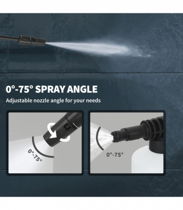 Outsunny 2200W Power Washer 170 Bar Pressure with Adjustable Nozzle
