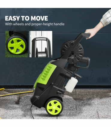 Outsunny 2200W Power Washer 170 Bar Pressure with Adjustable Nozzle