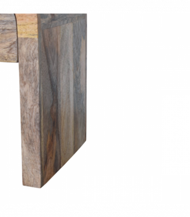 Artisan Furniture Solid Wood Mini Darcy Oak-ish Nightstand with Curved Edges