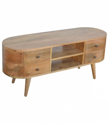 Artisan Furniture Solid Wood Rounded Entertainment Unit