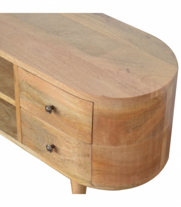 Artisan Furniture Solid Wood Rounded Entertainment Unit