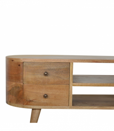 Artisan Furniture Solid Wood Rounded Entertainment Unit