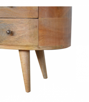 Artisan Furniture Solid Wood Rounded Entertainment Unit