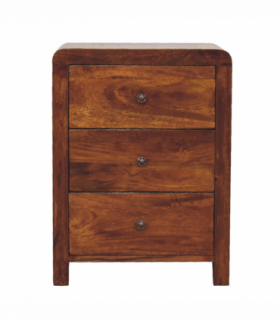 Artisan Furniture Solid Wood Aspen 3 Drawer Bedside
