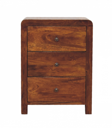 Artisan Furniture Solid Wood Aspen 3 Drawer Bedside