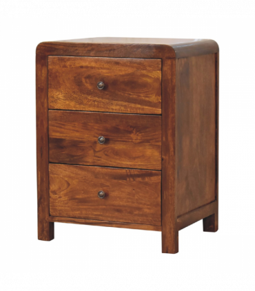 Artisan Furniture Solid Wood Aspen 3 Drawer Bedside