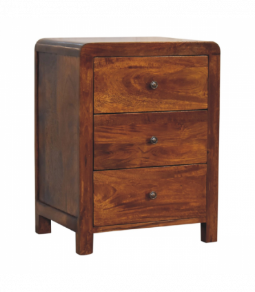 Artisan Furniture Solid Wood Aspen 3 Drawer Bedside