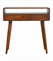 Artisan Furniture Solid Wood Curved Chestnut Console Table