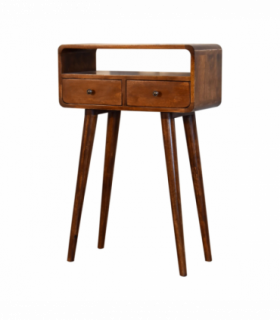 Artisan Furniture Solid Wood Mini Chestnut Console Table