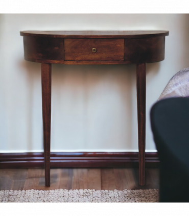 Artisan Furniture Solid Wood Backless Mounted Chestnut Console