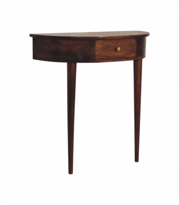 Artisan Furniture Solid Wood Backless Mounted Chestnut Console