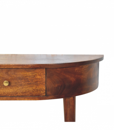 Artisan Furniture Solid Wood Backless Mounted Chestnut Console