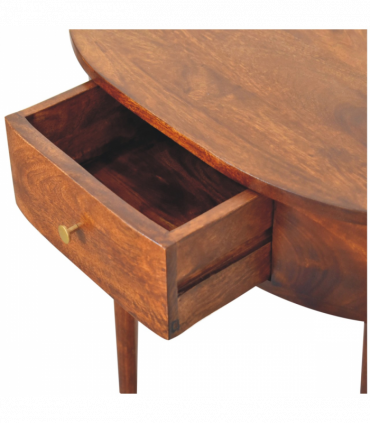 Artisan Furniture Solid Wood Backless Mounted Chestnut Console