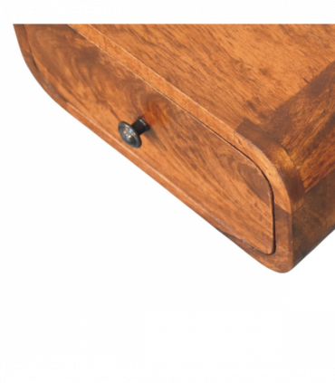 Artisan Furniture Solid Wood Avora Mini Wall-Mounted Chestnut 1 Drawer Nightstand