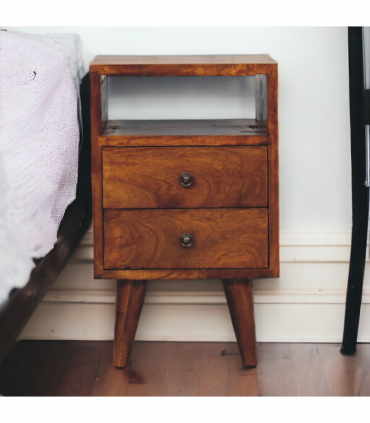 Artisan Furniture Solid Wood Mini Classic Chestnut Bedside
