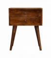Artisan Furniture Solid Wood Chestnut Modern Solid Wood Bedside