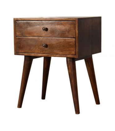 Artisan Furniture Solid Wood Chestnut Modern Solid Wood Bedside
