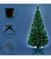 6FT (180CM) FIBRE OPTIC GREEN TREE