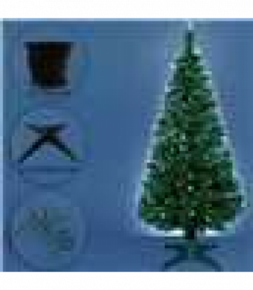 6FT (180CM) FIBRE OPTIC GREEN TREE