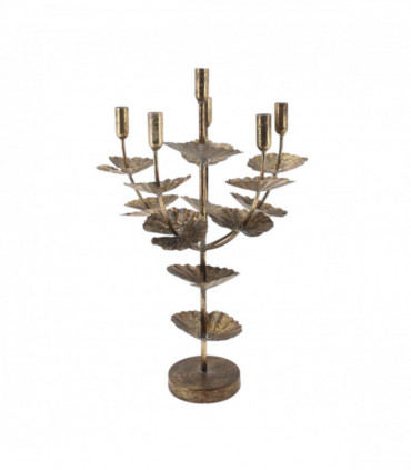 57CM GOLD METAL CANDLE HOLDER