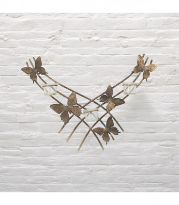 55CM METAL CANDLE HOLDER BUTTERFLY