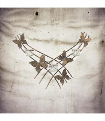 55CM METAL CANDLE HOLDER BUTTERFLY