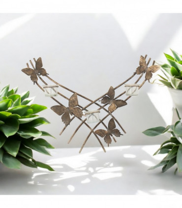 55CM METAL CANDLE HOLDER BUTTERFLY