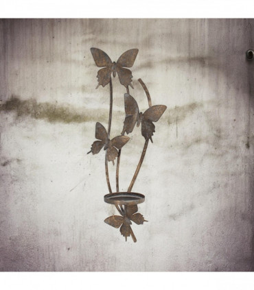 50CM METAL CANDLE HOLDER BUTTERFLY