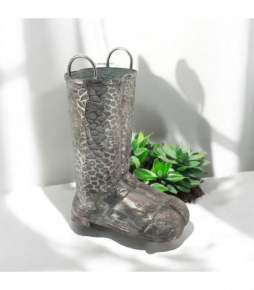 46CM METAL WELLINGTON BOOT UMBRELLA STAND