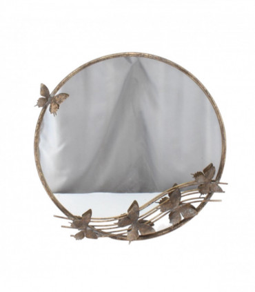 63CM ROUND METAL MIRROR