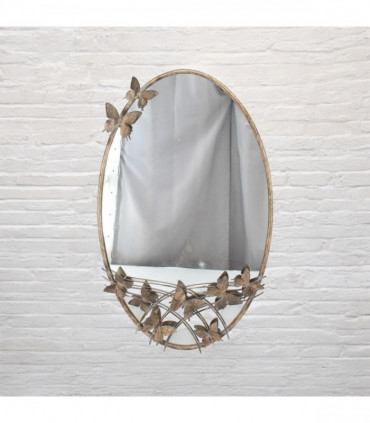 102CM OVAL METAL MIRROR
