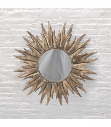86CM ROUND METAL MIRROR