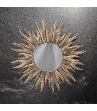 86CM ROUND METAL MIRROR