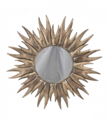86CM ROUND METAL MIRROR