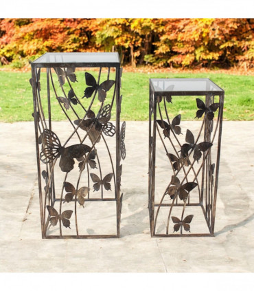 75/64CM SET 2 METAL TABLES