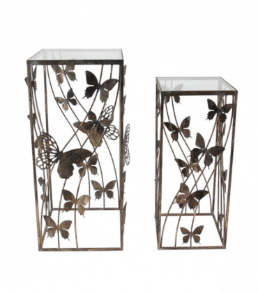 75/64CM SET 2 METAL TABLES