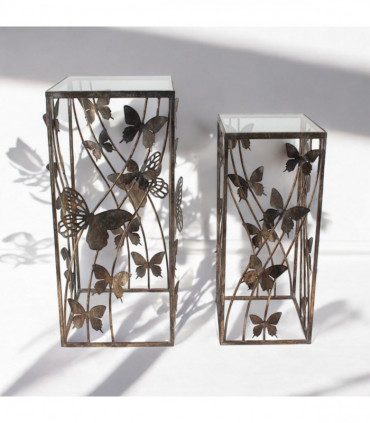 75/64CM SET 2 METAL TABLES