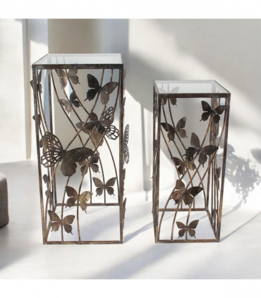 75/64CM SET 2 METAL TABLES