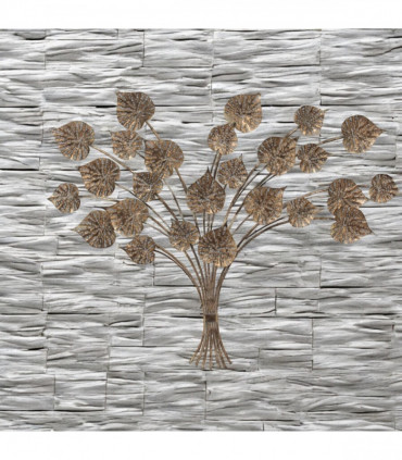 131CM METAL WALL DECOR LEAVES