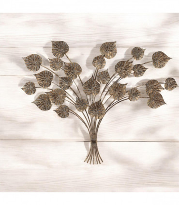 131CM METAL WALL DECOR LEAVES