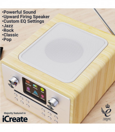 MAJORITY HOMERTON 2 MUSIC SYSTEM OAK