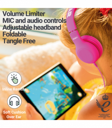 MAJORITY SUPERSTAR KIDS HEADPHONES PINK