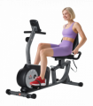 HOMCOM Exercise Bike with LCD Display, Quiet 8-Level Magnetic Resistance